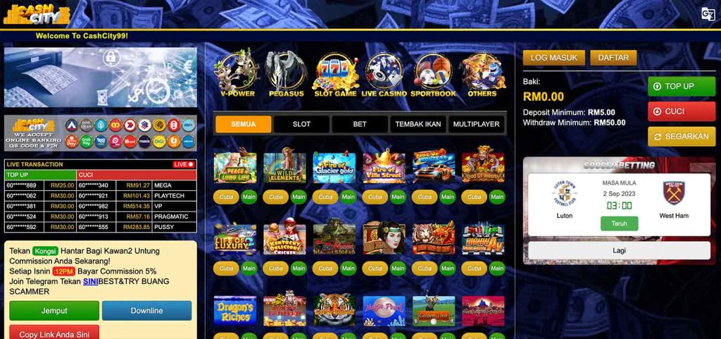 CashCity99 Online Casino Review