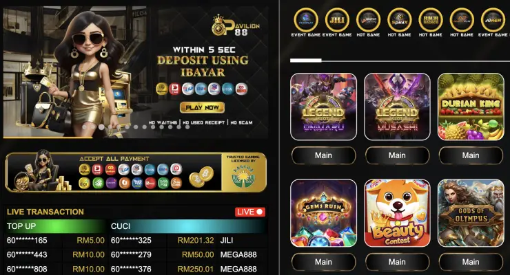 Pavillion88 Casino_ Malaysia’s Premium Online Gaming